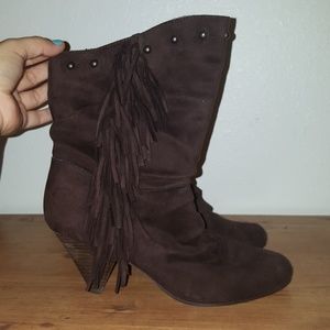 Aldo Slouch Suede Boots